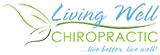 Living Well Chiropractic scrolling row logo.